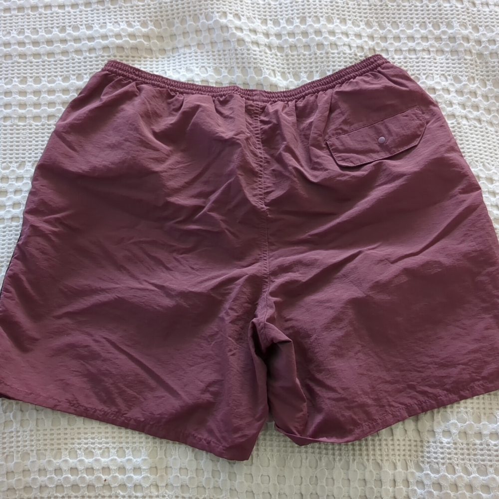 Patagonia Baggies Shorts Men's XL 6" Inseam 32" Waist Lined Maroon - Picture 2 of 8